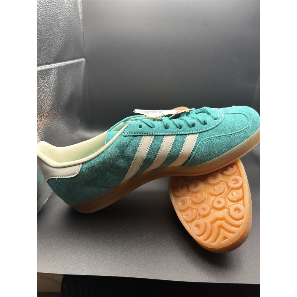 New Adidas Gazelle Indoor Shoes - Pure Teal (JQ8391) - Picture 7 of 9